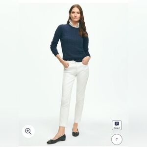 BROOKS BROTHERS | White Cotton Jeans, Size 4